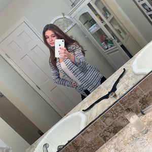 J crew white and blue button down